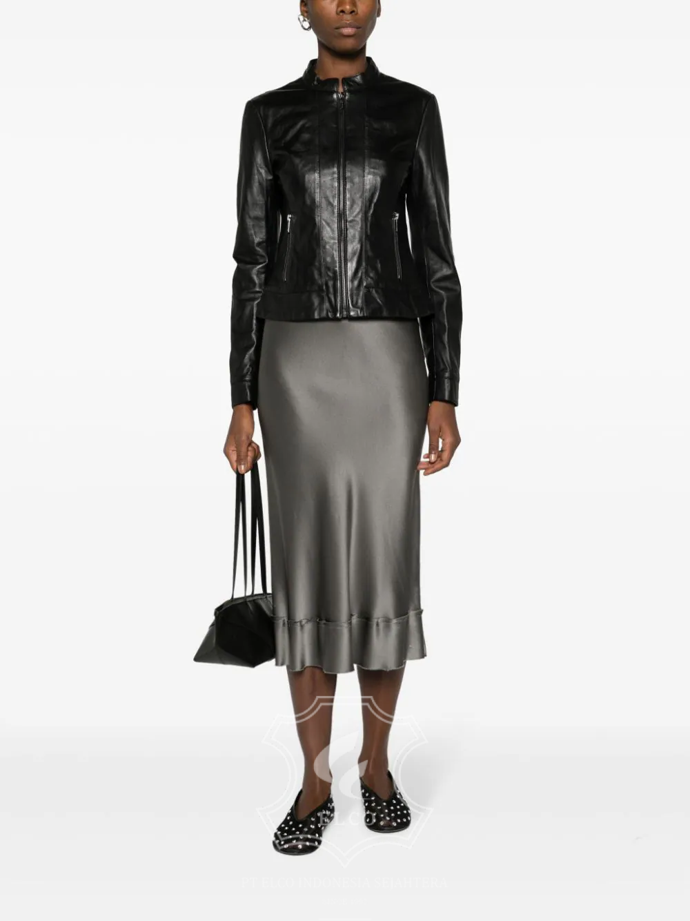 Jaket Kulit Wanita Desain Casual - WC 413 - Gambar 2