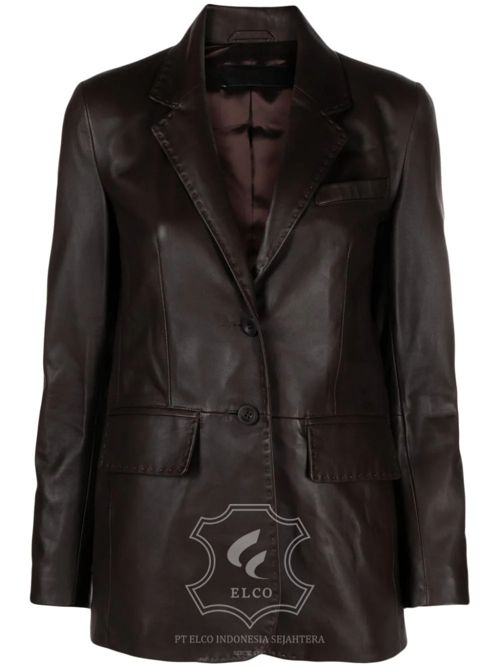 Jaket Kulit Wanita Desain Jas - WJ 423