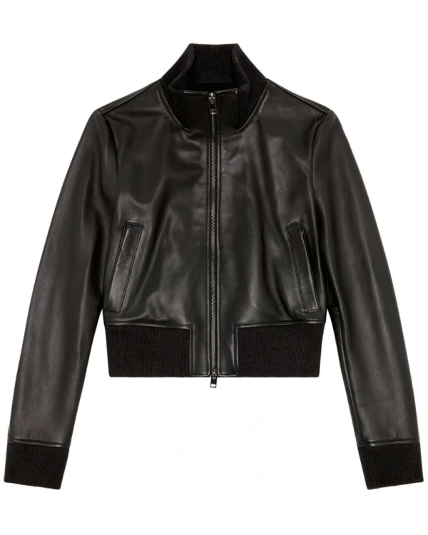Jaket Kulit Wanita Desain Bomber - WCB 421