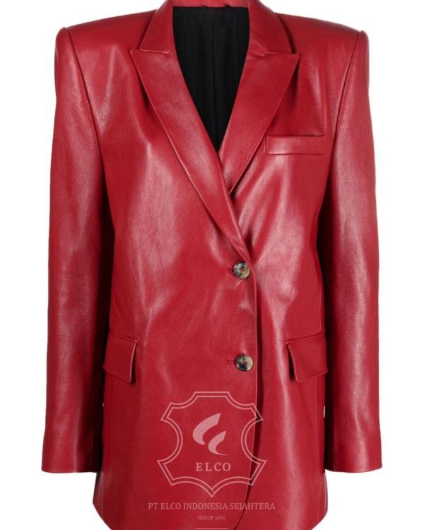 Jaket Kulit Wanita Desain Jas - WJ 426