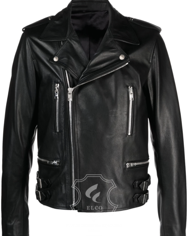 Jaket Kulit Pria Desain Serong - PS 415