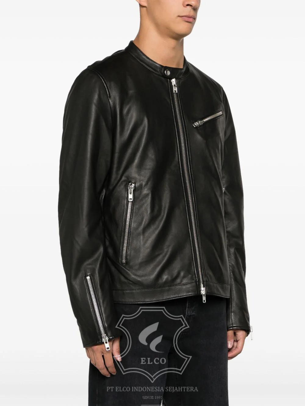 Jaket Kulit Pria Desain Casual - PC 444 - Gambar 3