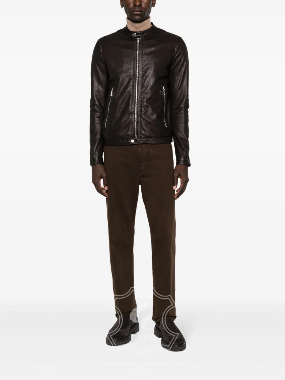 Jaket Kulit Pria Desain Casual - PC 436 - Gambar 2