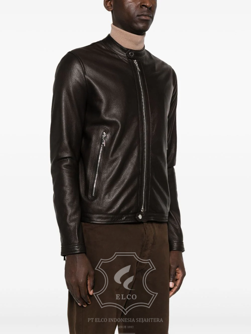 Jaket Kulit Pria Desain Casual - PC 436 - Gambar 3