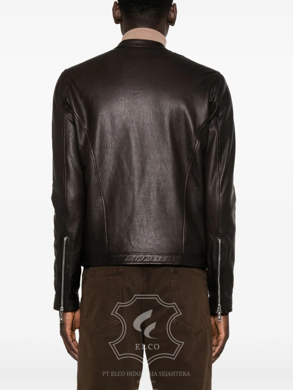 Jaket Kulit Pria Desain Casual - PC 436 - Gambar 5