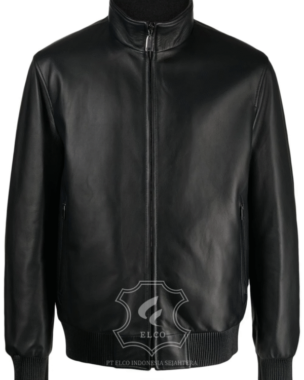 Jaket Kulit Pria Desain Bomber - PCB 434
