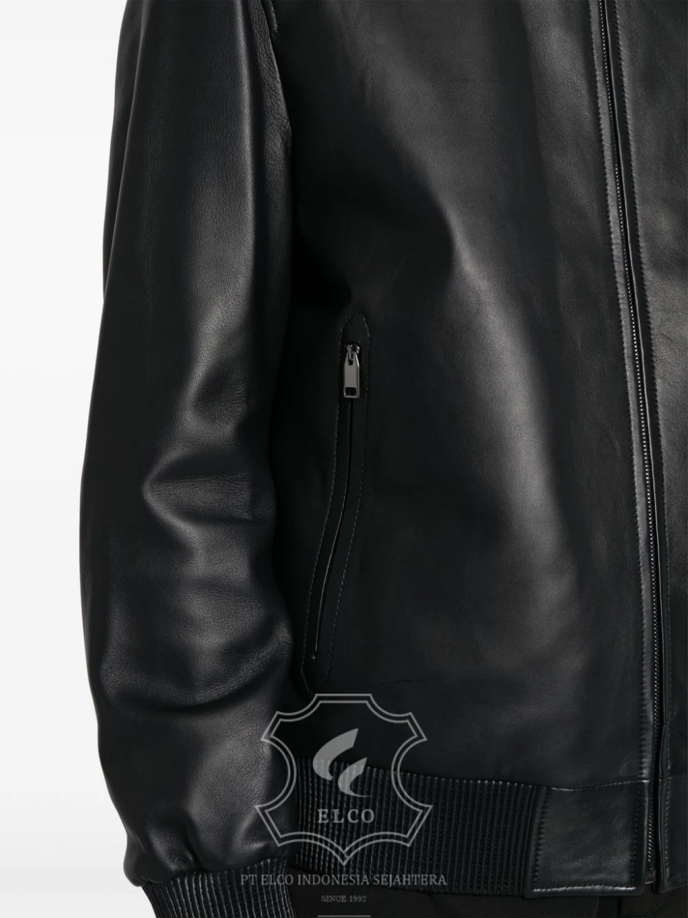 Jaket Kulit Pria Desain Bomber - PCB 434 - Gambar 4