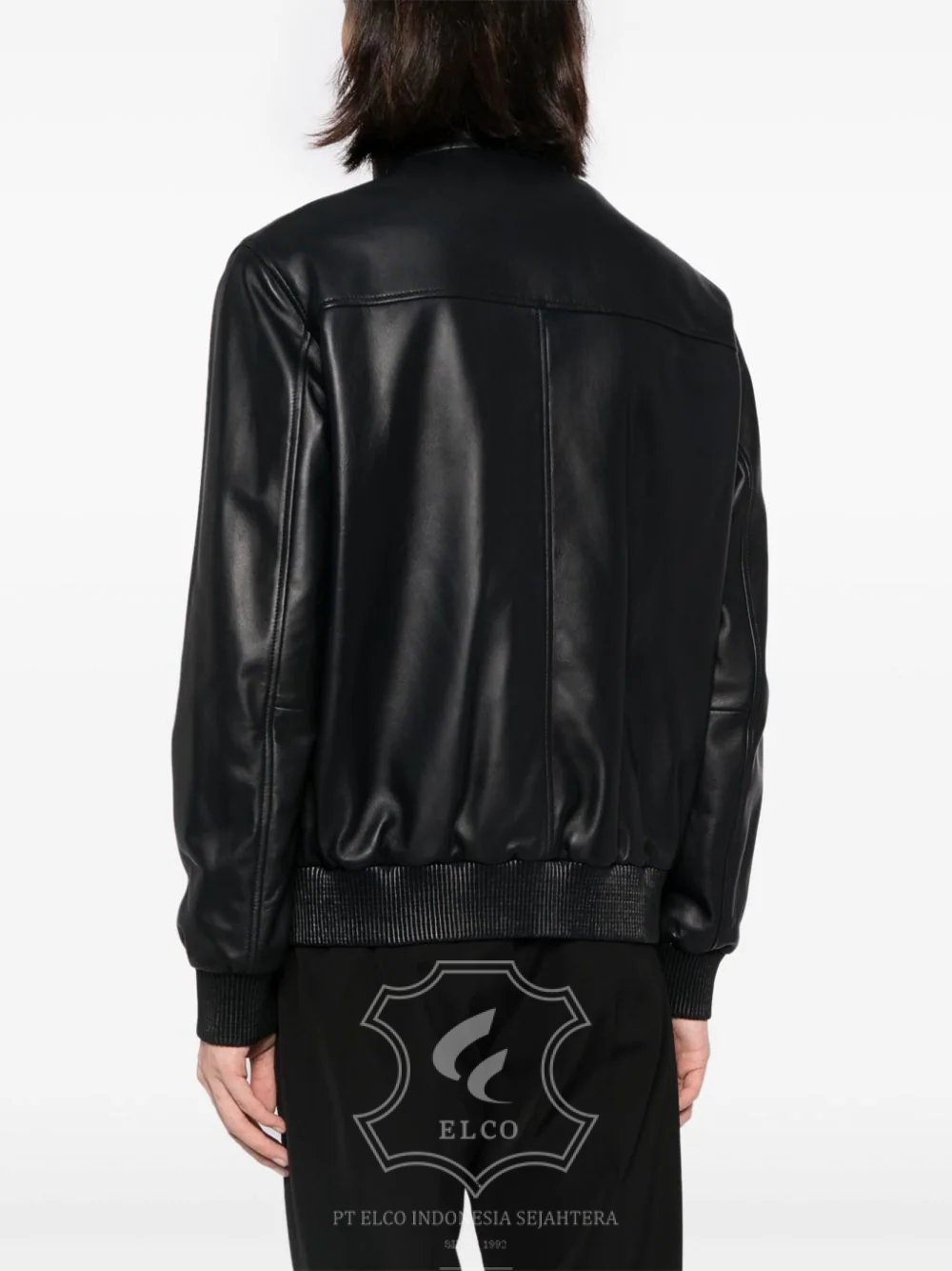 Jaket Kulit Pria Desain Bomber - PCB 434 - Gambar 5