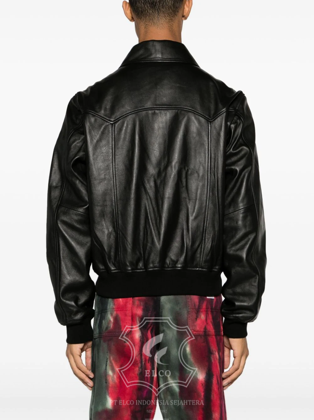 Jaket Kulit Pria Desain Bomber - PCB 443 - Gambar 4