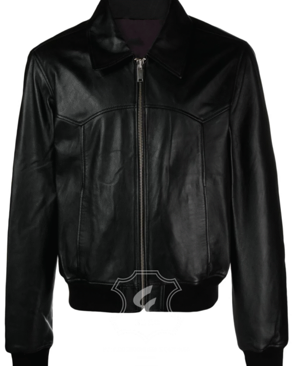Jaket Kulit Pria Desain Bomber - PCB 443