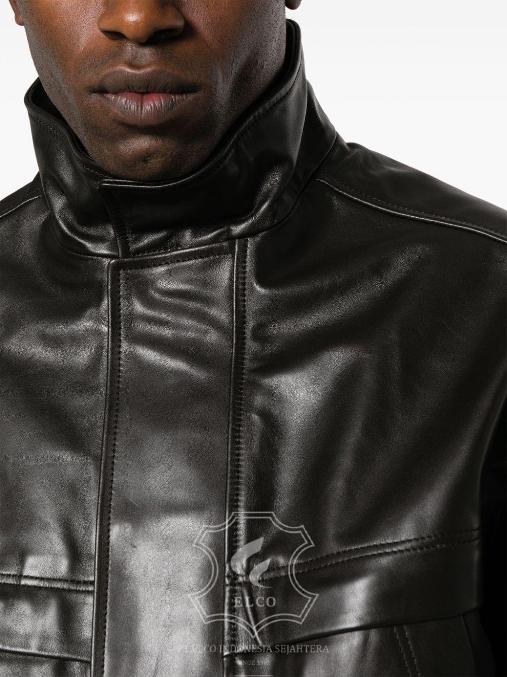 Jaket Kulit Pria Desain Bomber - PCB 439 - Gambar 5