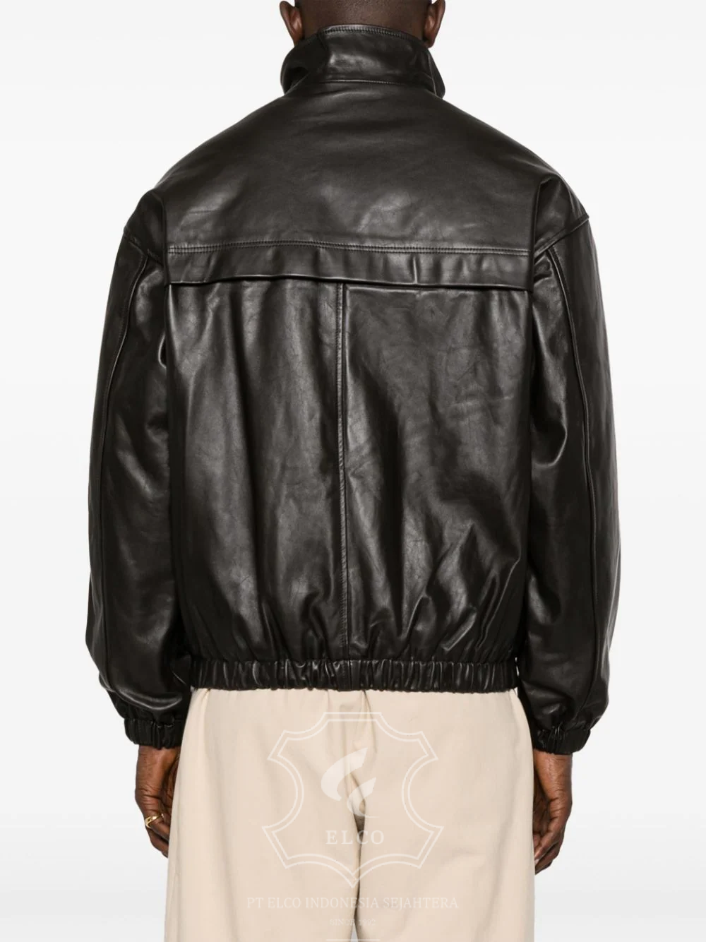 Jaket Kulit Pria Desain Bomber - PCB 439 - Gambar 4