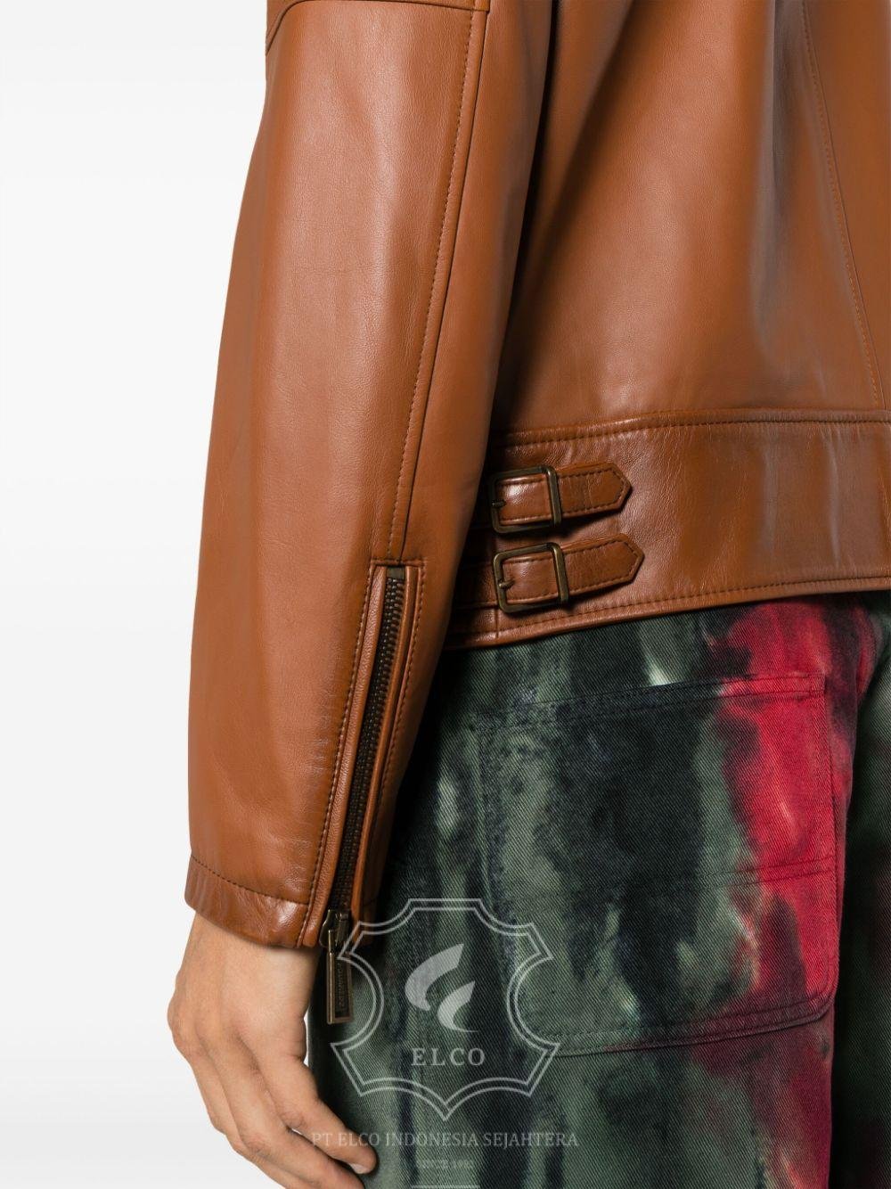 Jaket Kulit Pria Desain Casual - PC 424 - Gambar 5