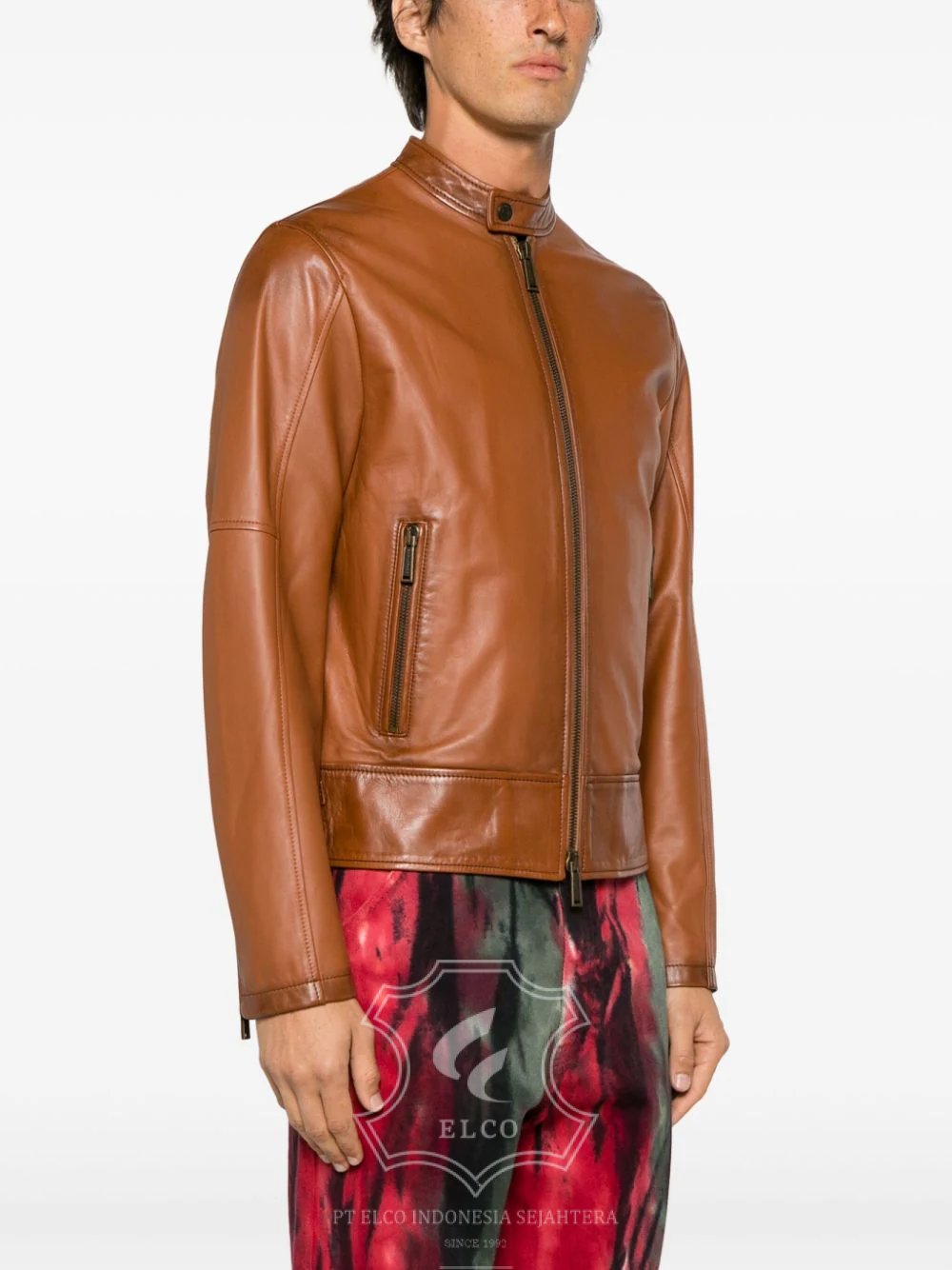 Jaket Kulit Pria Desain Casual - PC 424 - Gambar 3