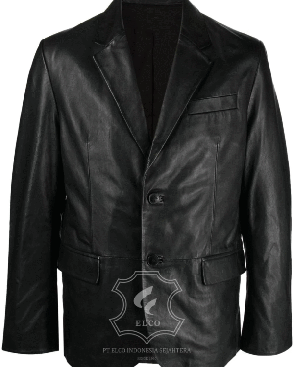 Jaket Kulit Pria Desain Jas - PJ 419