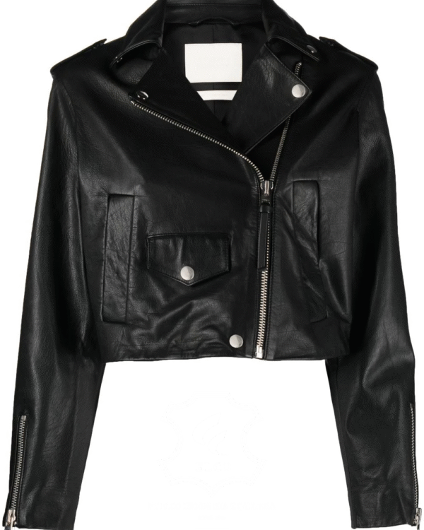 Jaket Kulit Wanita Desain Serong - WS 435