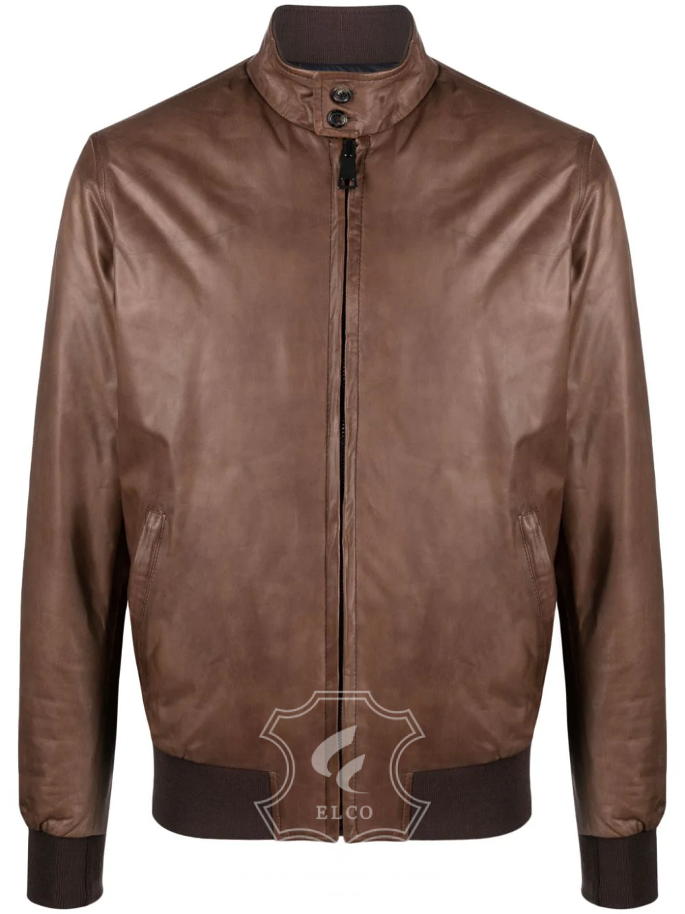 Jaket Kulit Pria Desain Bomber - PCB 454