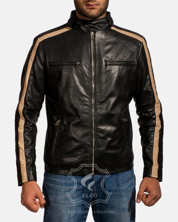 Jaket Kulit Pria Desain Casual - PC 414