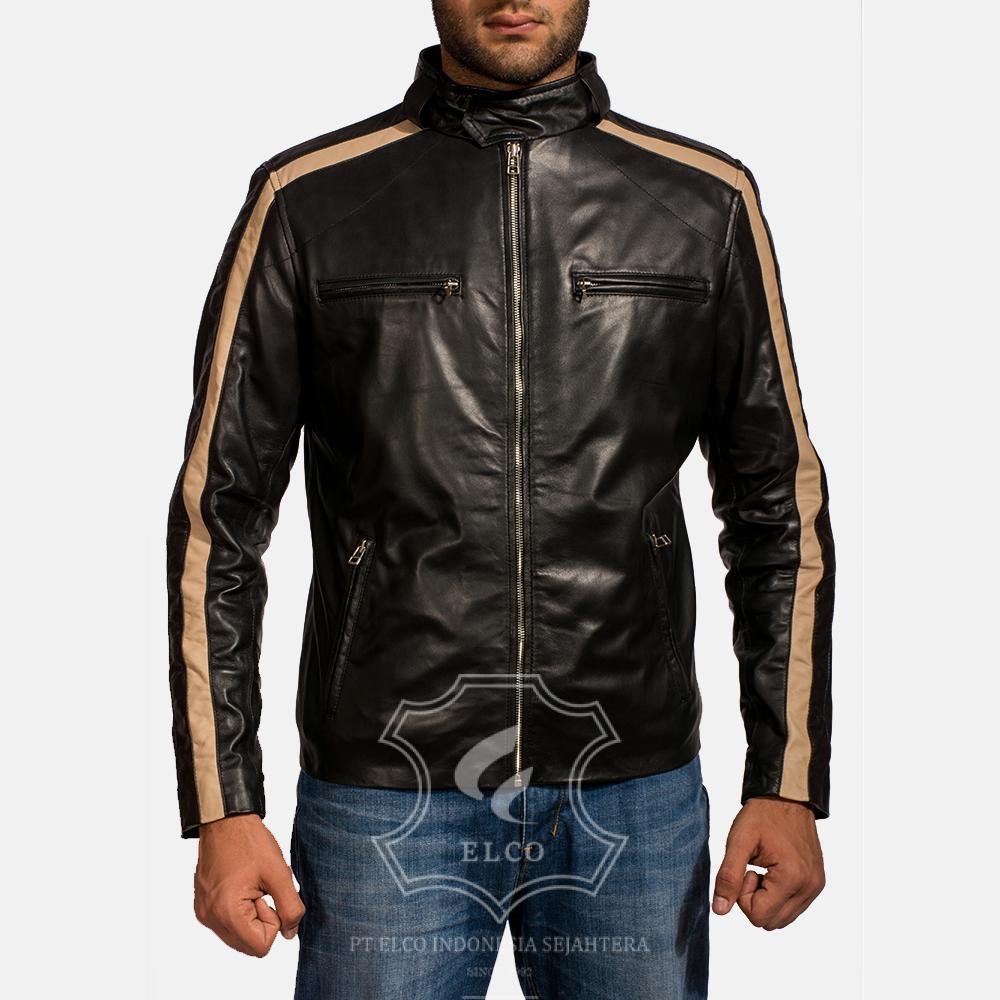 Jaket Kulit Pria Desain Casual - PC 414