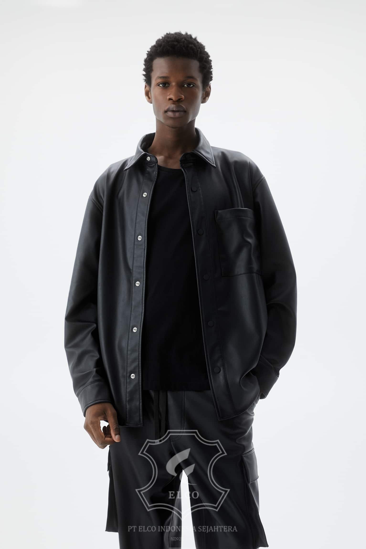 Jaket Kulit Pria Desain Formal - PF 424 - Gambar 5