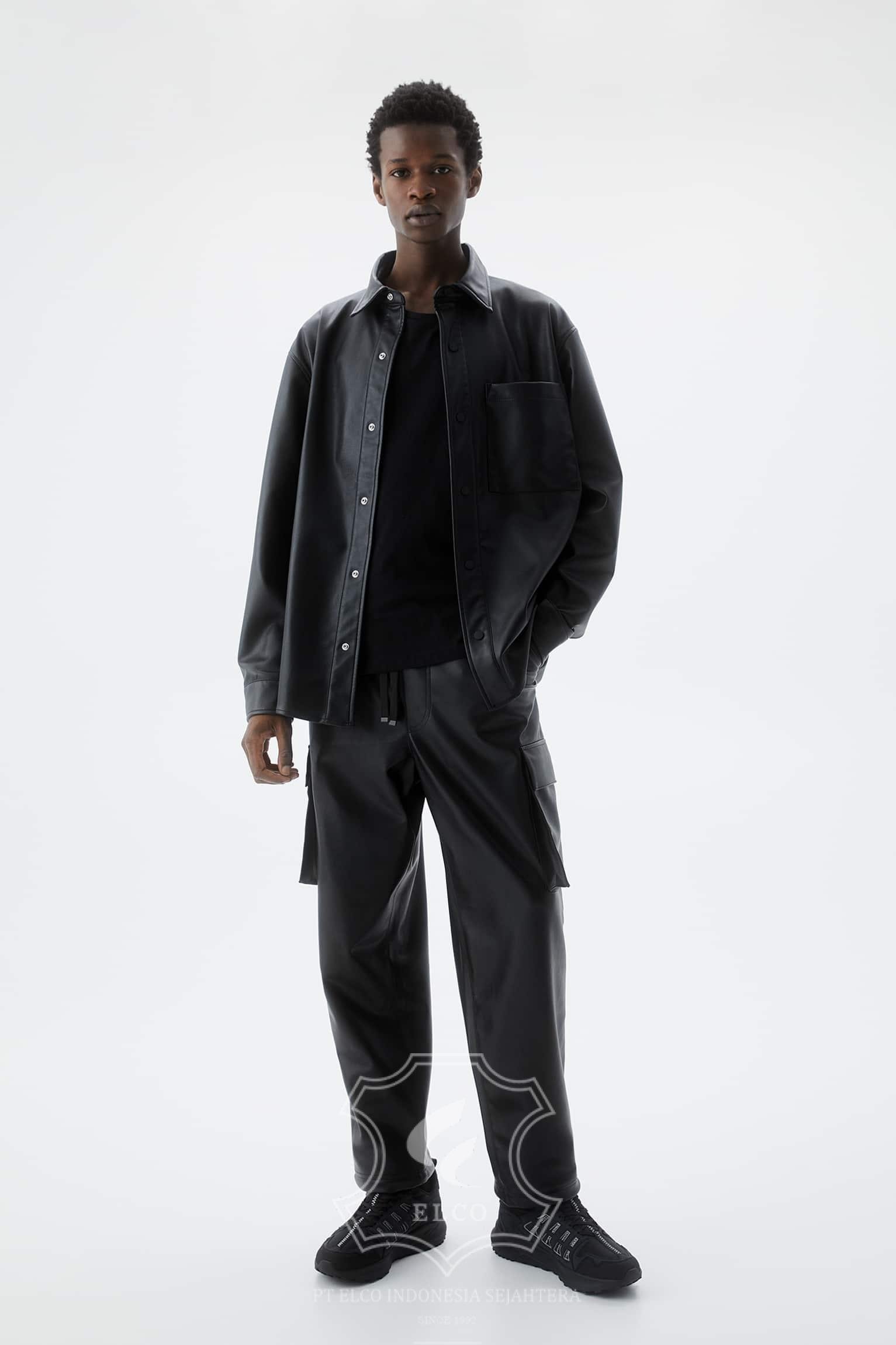 Jaket Kulit Pria Desain Formal - PF 424 - Gambar 3