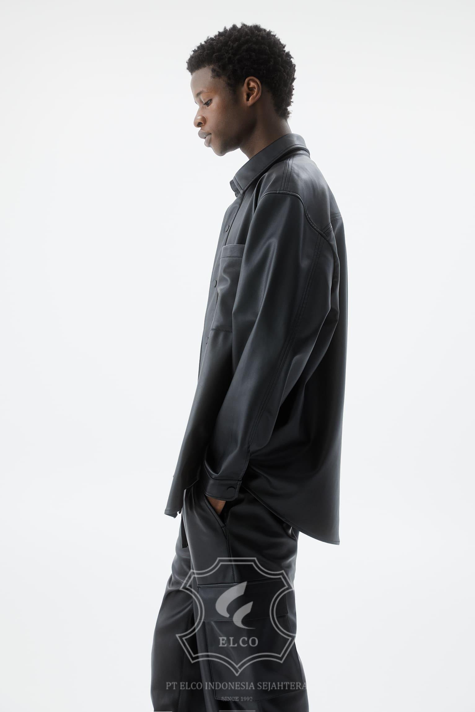 Jaket Kulit Pria Desain Formal - PF 424 - Gambar 4