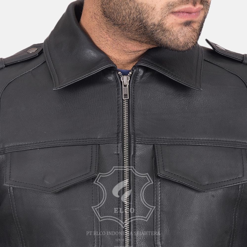 Jaket Kulit Pria Desain Formal - PF 413 - Gambar 4