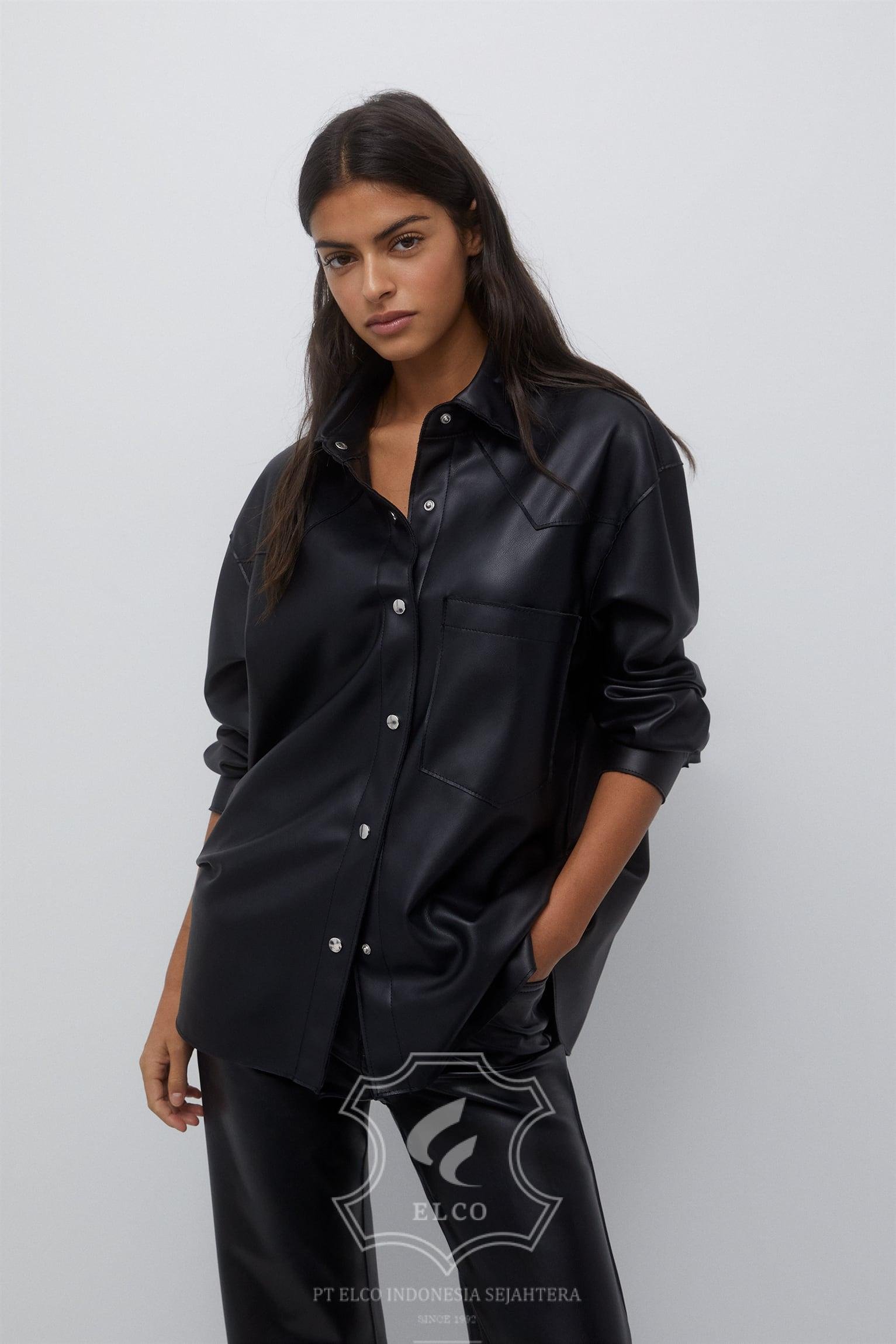 Jaket Kulit Wanita Desain Formal - WF 421 - Gambar 3