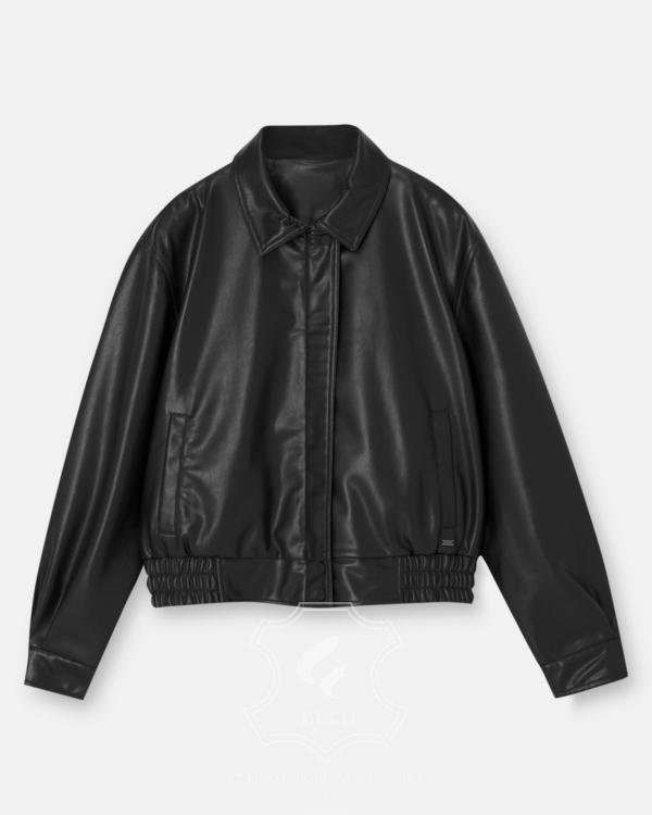 Jaket Kulit Wanita Desain Bomber - WCB 439
