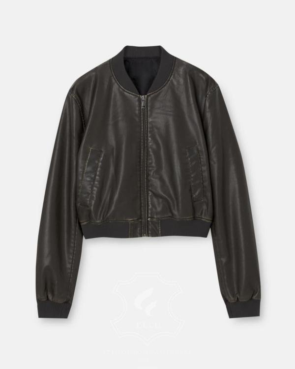 Jaket Kulit Wanita Desain Bomber - WCB 440