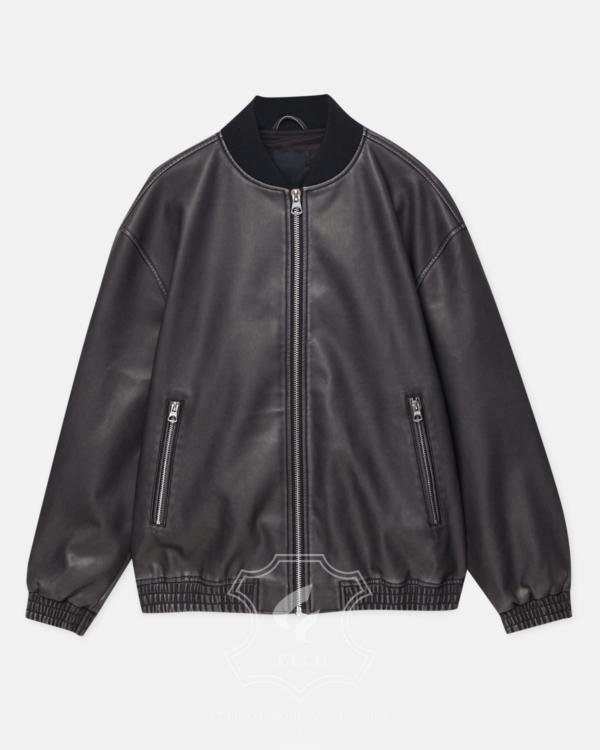 Jaket Kulit Wanita Desain Bomber - WCB 441