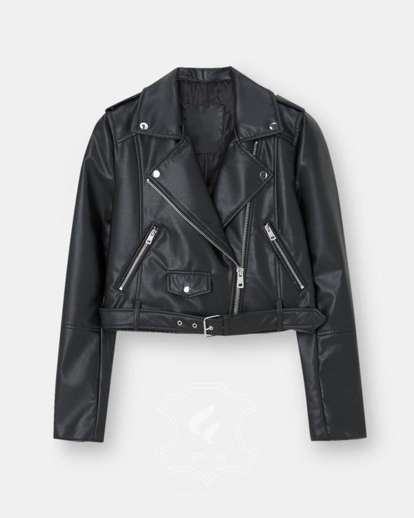 Jaket Kulit Wanita Desain Serong - WS 438