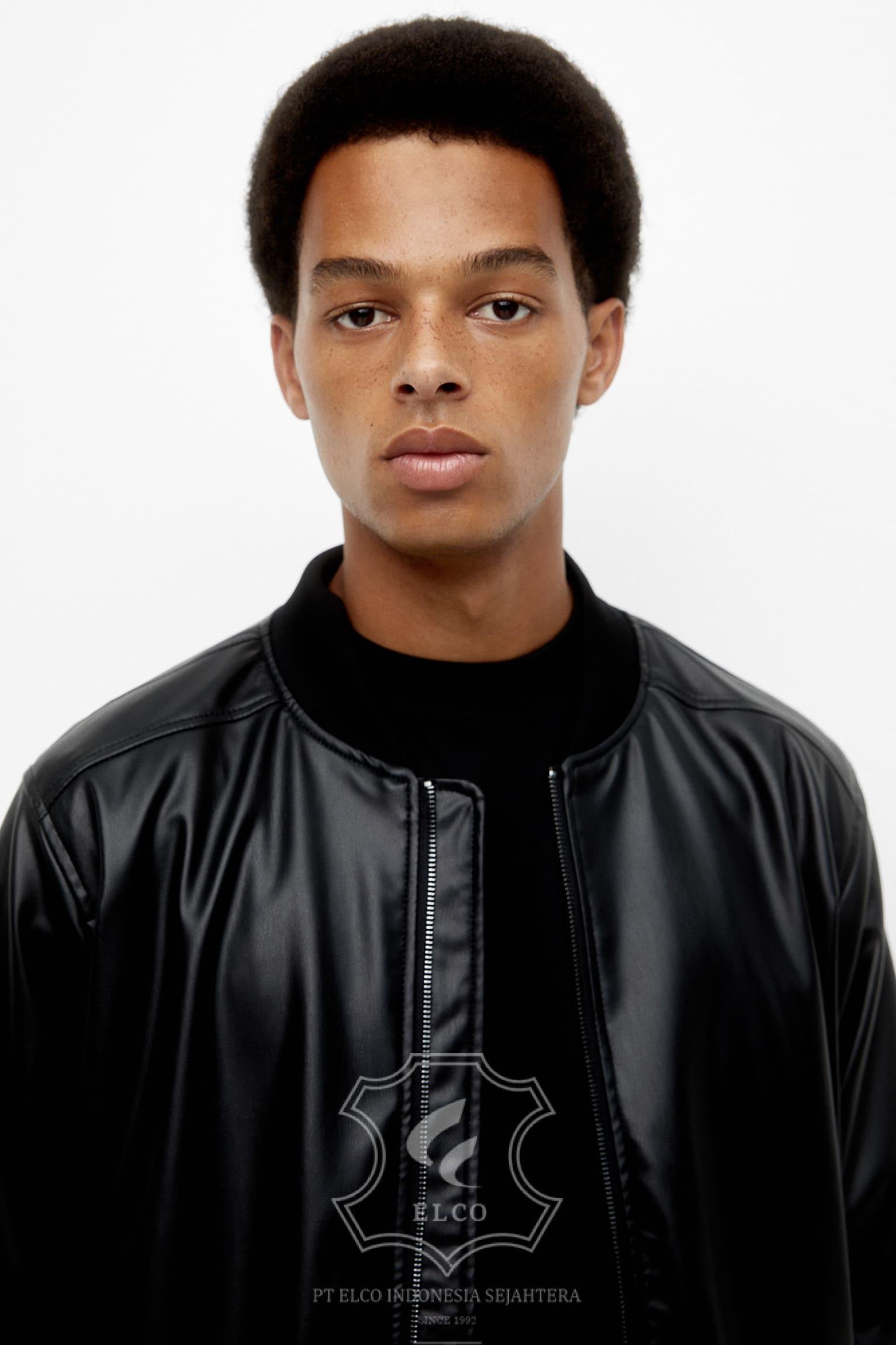 Jaket Kulit Pria Desain Bomber - PCB 462 - Gambar 6