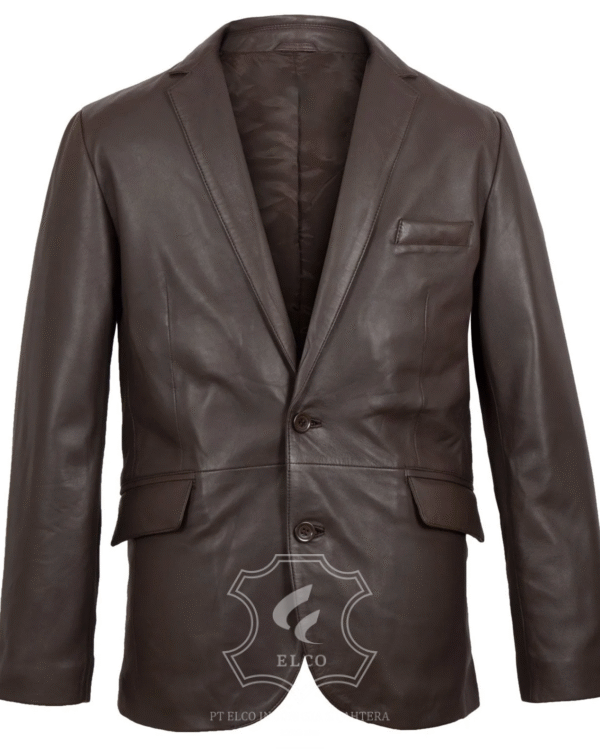 Jaket Kulit Pria Desain Jas - PJ 451