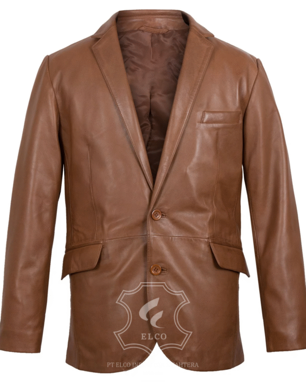 Jaket Kulit Pria Desain Jas - PJ 452