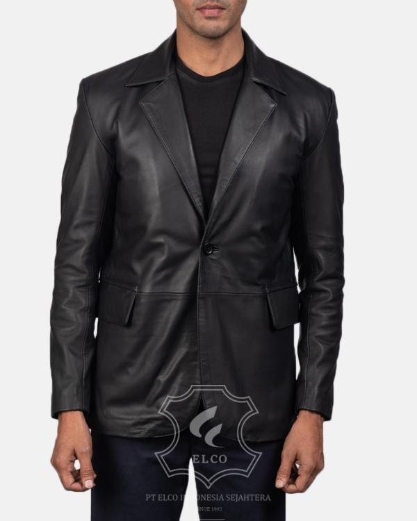 Jaket Kulit Pria Desain Jas - PJ 412