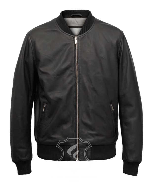 Jaket Kulit Pria Desain Bomber - PCB 490