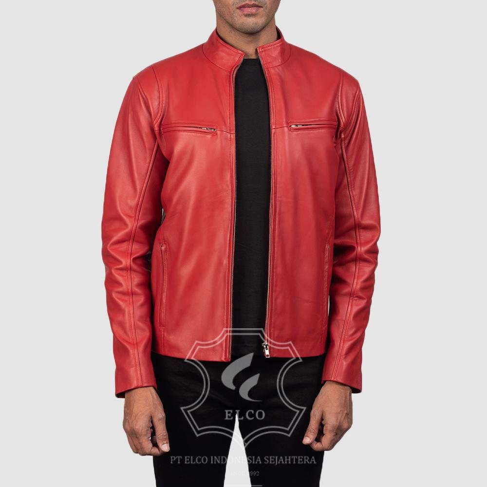 Jaket Kulit Pria Desain Casual - PC 403 - Gambar 2