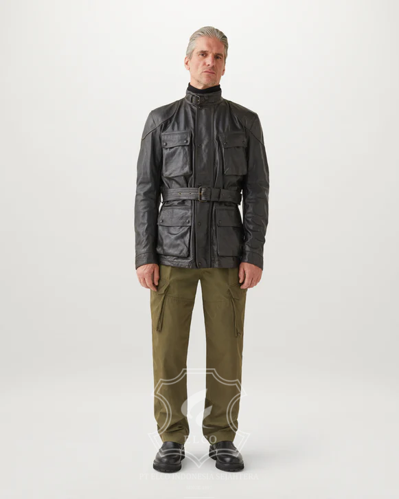 Jaket Kulit Pria Desain Safari - PJS 413 - Gambar 2