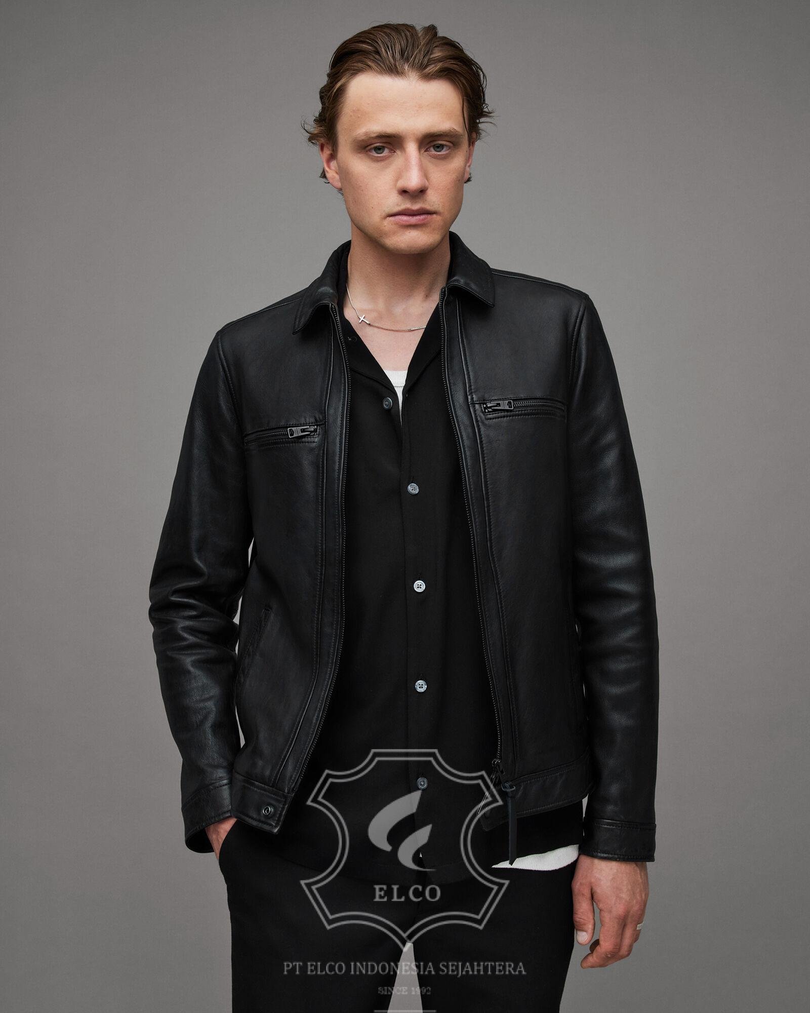 Jaket Kulit Pria Desain Formal - PF 439