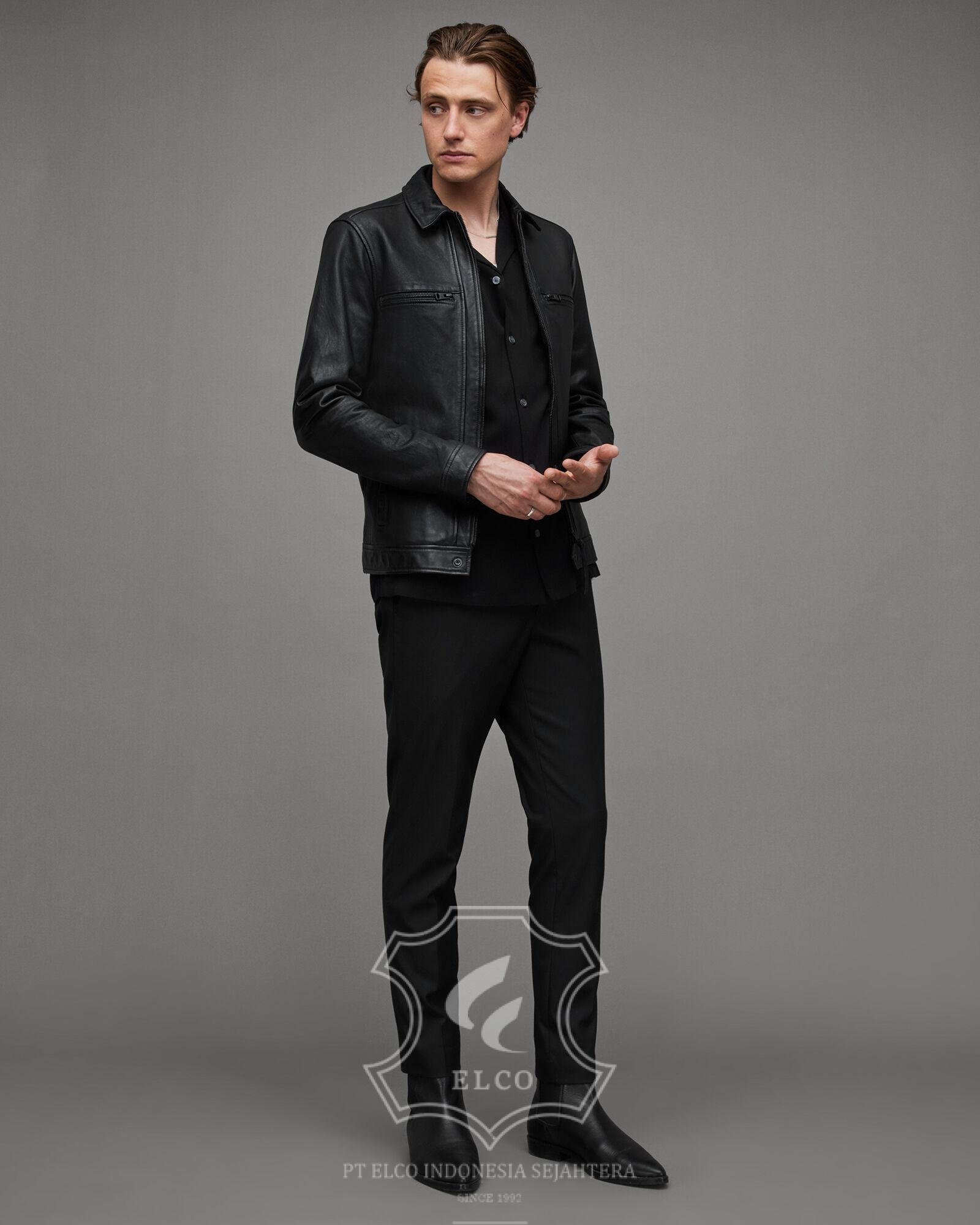 Jaket Kulit Pria Desain Formal - PF 439 - Gambar 3