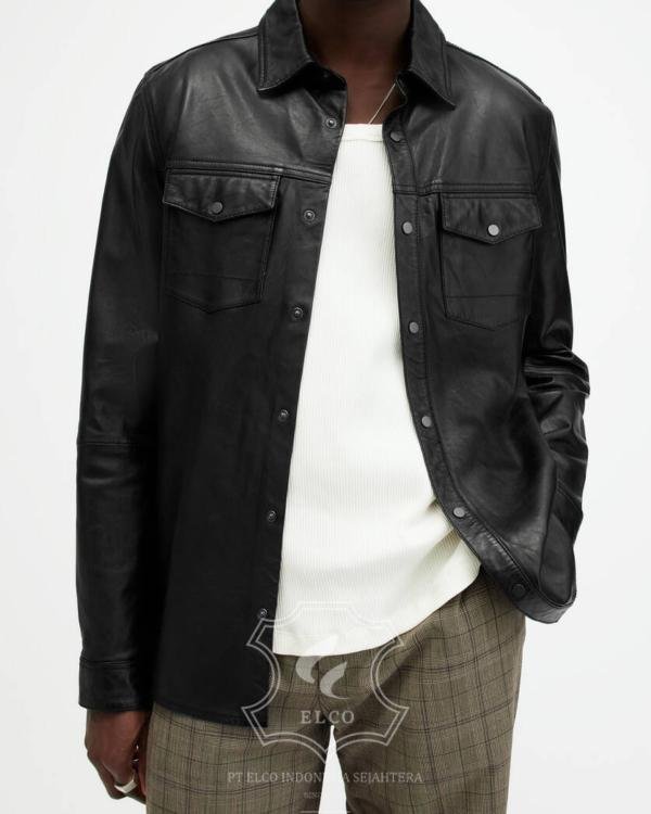 Jaket Kulit Pria Desain Formal - PF 438