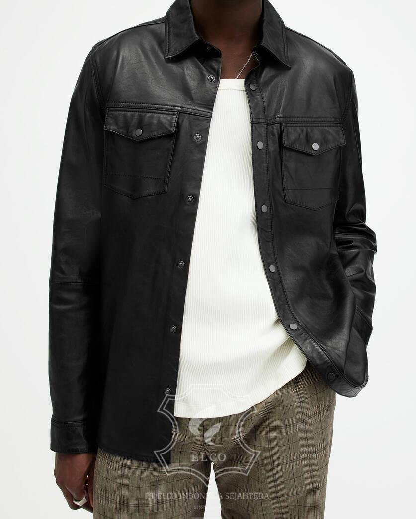 Jaket Kulit Pria Desain Formal - PF 438