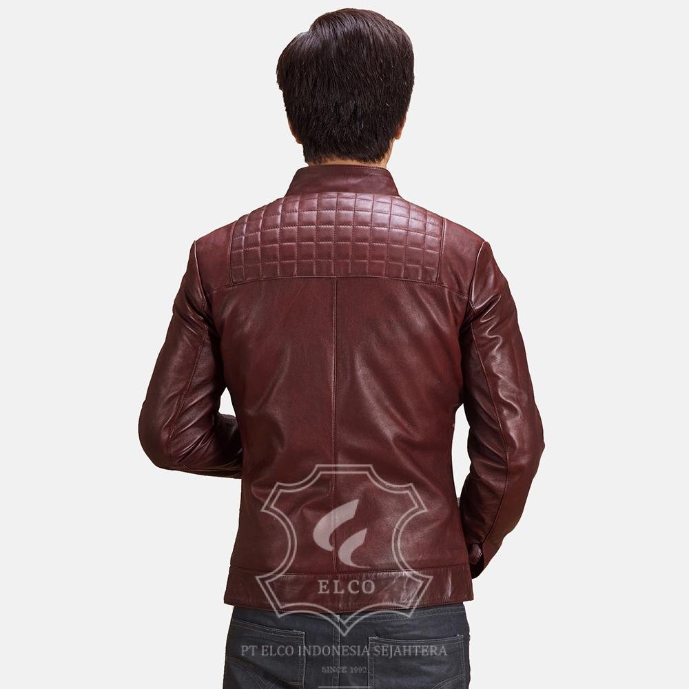 Jaket Kulit Pria Desain Casual - PC 421 - Gambar 4