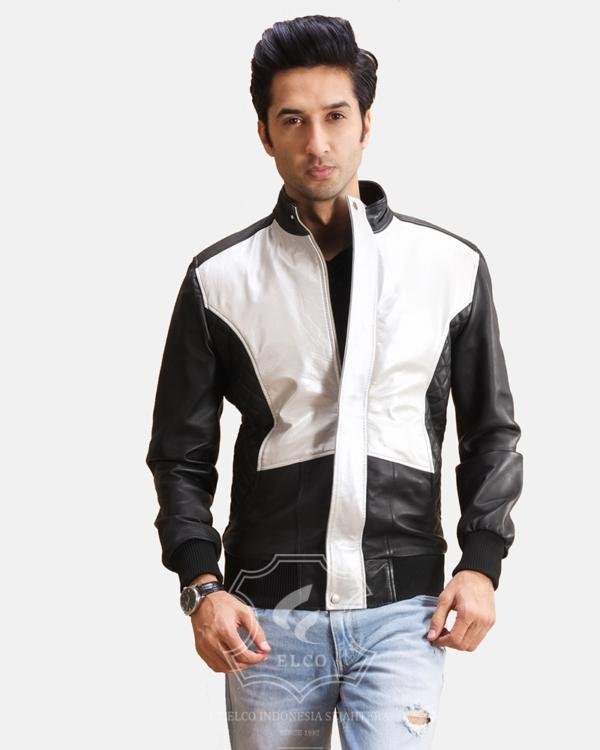 Jaket Kulit Pria Desain Bomber - PCB 410