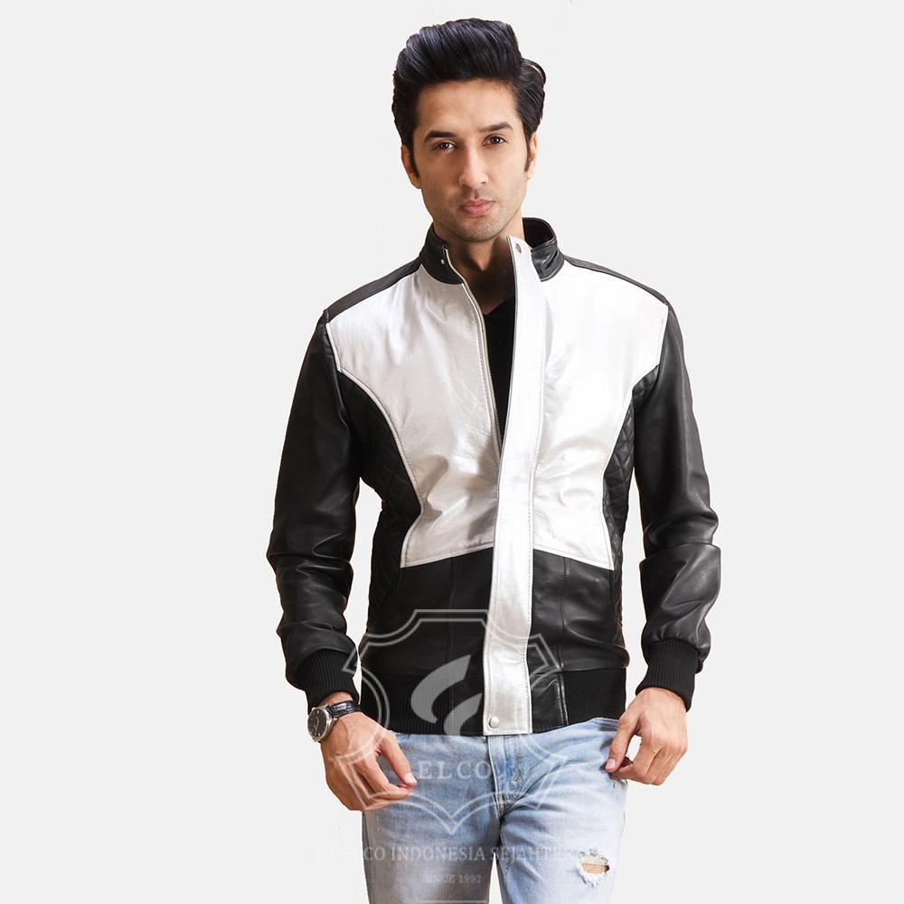Jaket Kulit Pria Desain Bomber - PCB 410