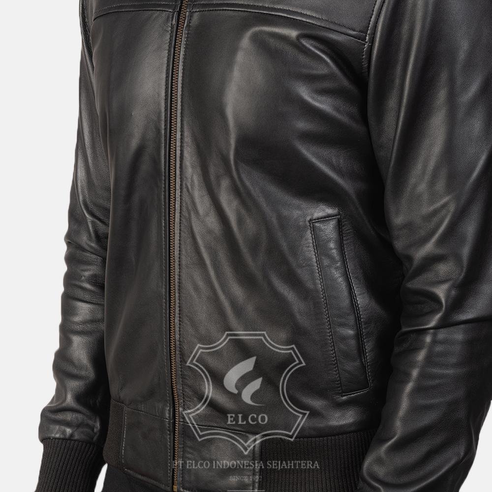 Jaket Kulit Pria Desain Bomber - PCB 414 - Gambar 5