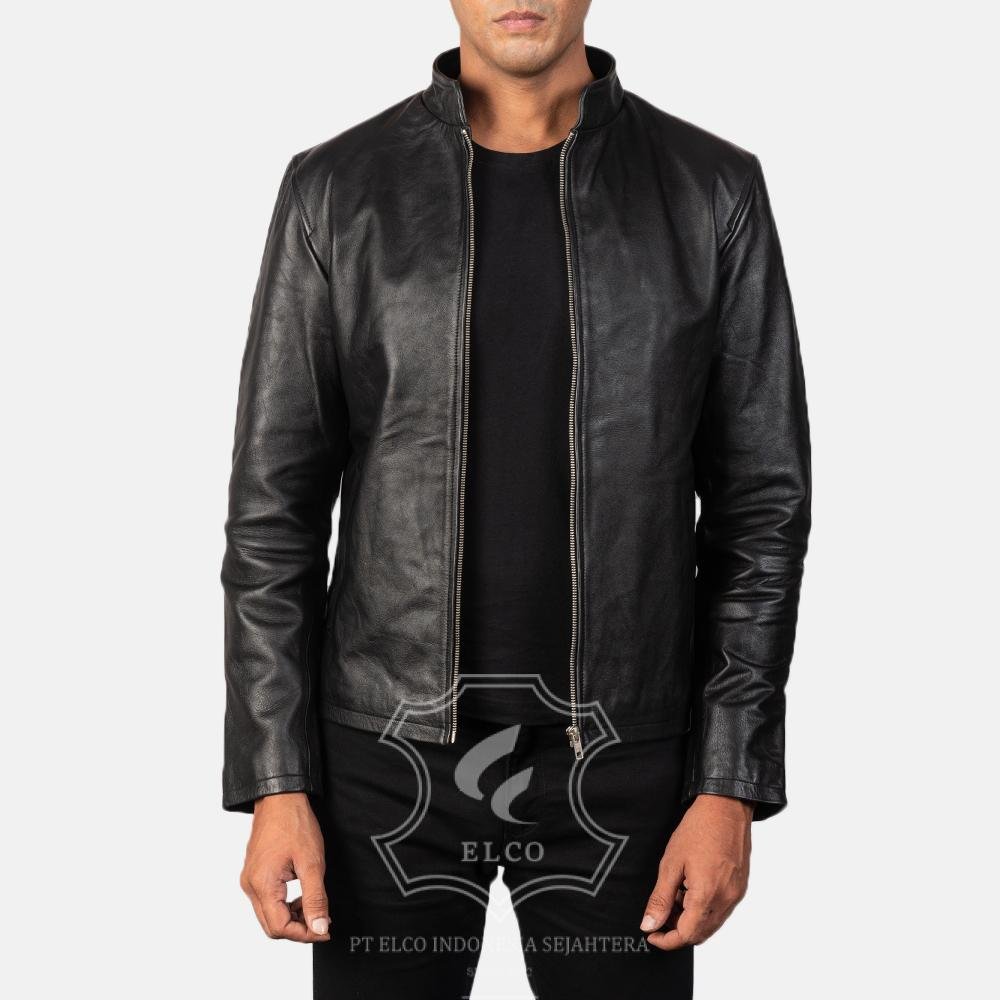 Jaket Kulit Pria Desain Casual - PC 405 - Gambar 2