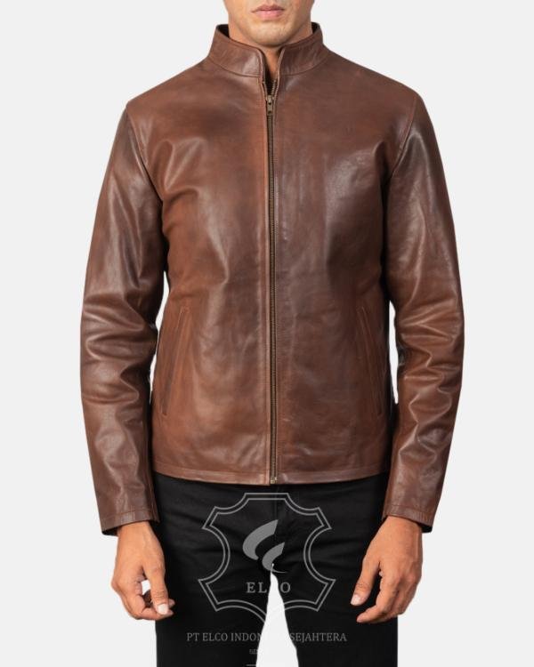 Jaket Kulit Pria Desain Casual - PC 408