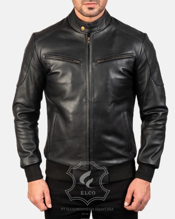 Jaket Kulit Pria Desain Bomber - PCB 109